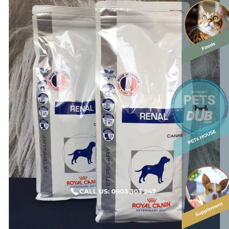 ROYAL CANIN RENAL - BỆNH THẬN Ở CHÓ (bao 2kg) (PETs dub)