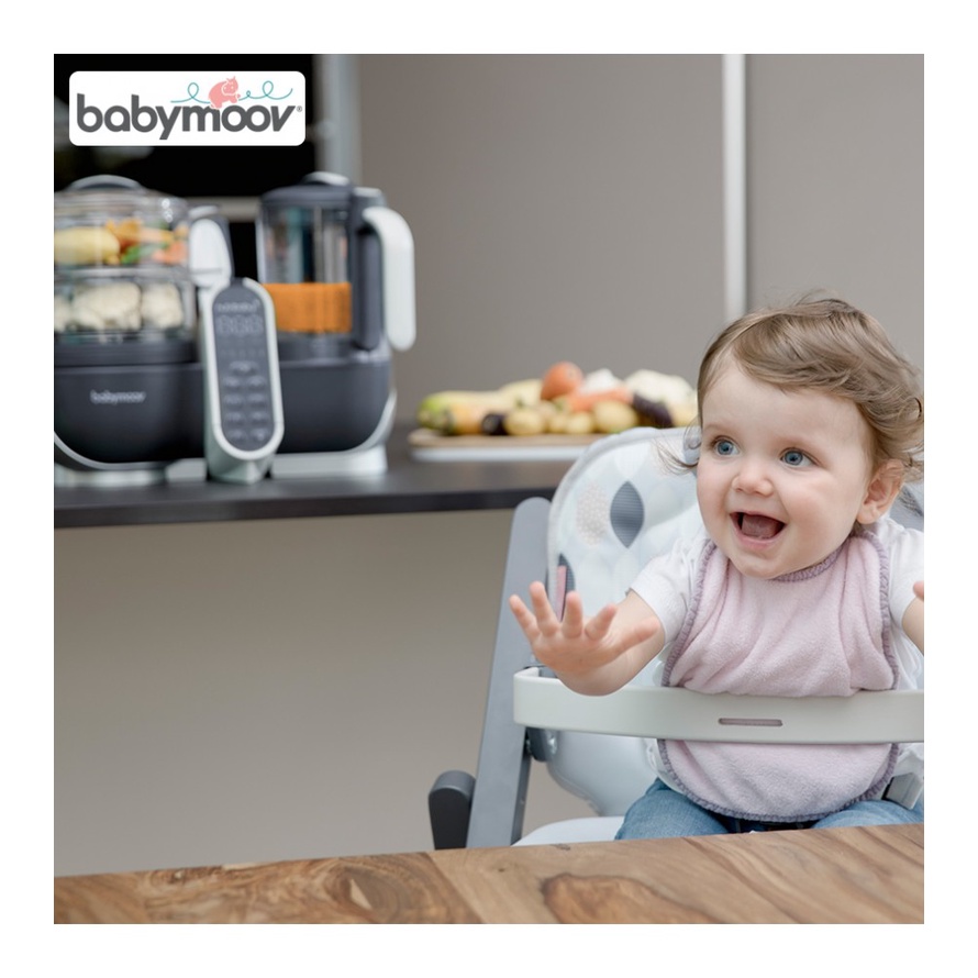[Hàng chính hãng] Máy tiệt trùng xay hấp đa năng Nutribaby Plus 5in1 Babymoov
