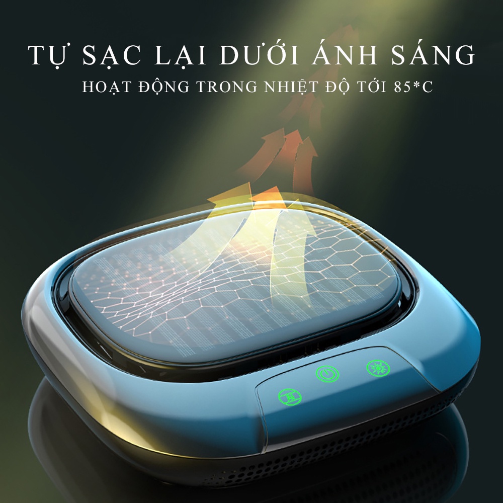 Máy lọc không khí ô tô khử mùi ion âm, lọc khói siêu tốc, khử mùi mạnh mẽ cảm biến một chạm Bảo hành 2 năm