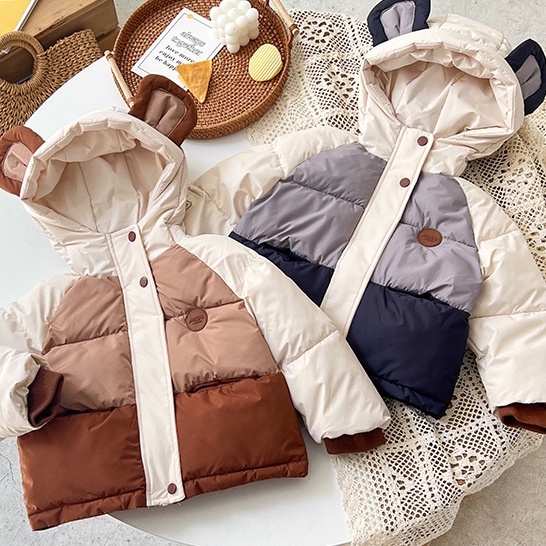 Áo Khoác Phao Cho Bé Trai Bé Gái Phong Cách Hàn Siêu Nhẹ Dày Ấm Shushi_baby