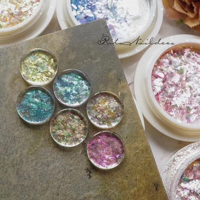 Vụn khổng tước siêu sáng trang trí nail