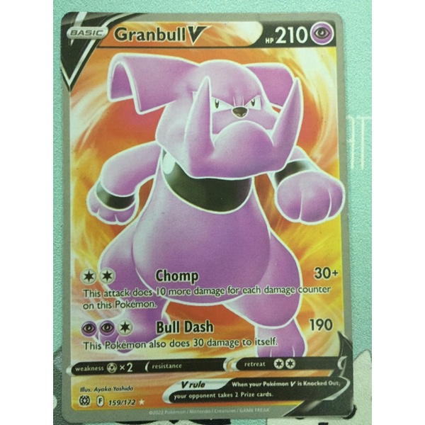 01 thẻ bài Pokemon Brilliant Stars V