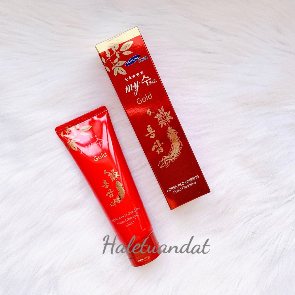 Sữa Rửa Mặt Hồng Sâm Đỏ My Gold Korea Red Ginseng Foam Cleansing 130ml