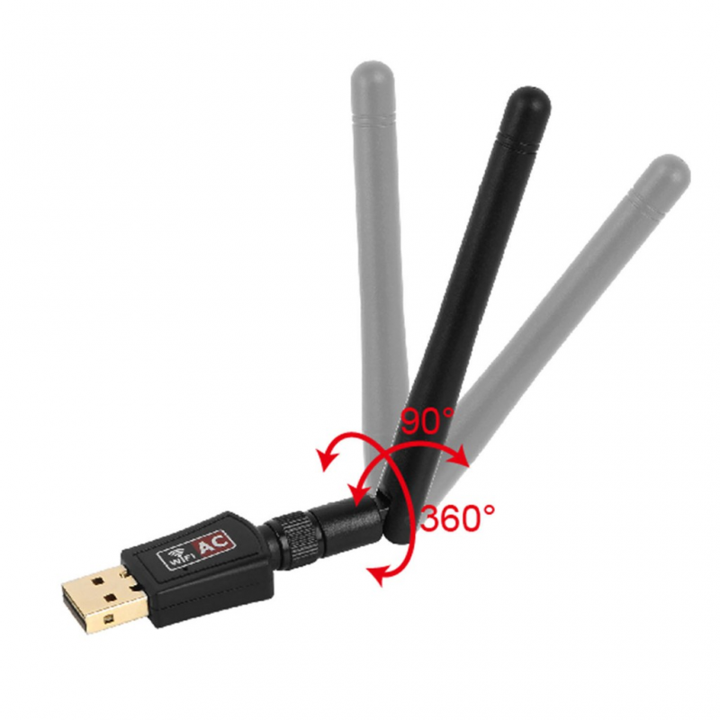 Usb Wifi 600mbps-2db 150m 2.4g / 5g | BigBuy360 - bigbuy360.vn