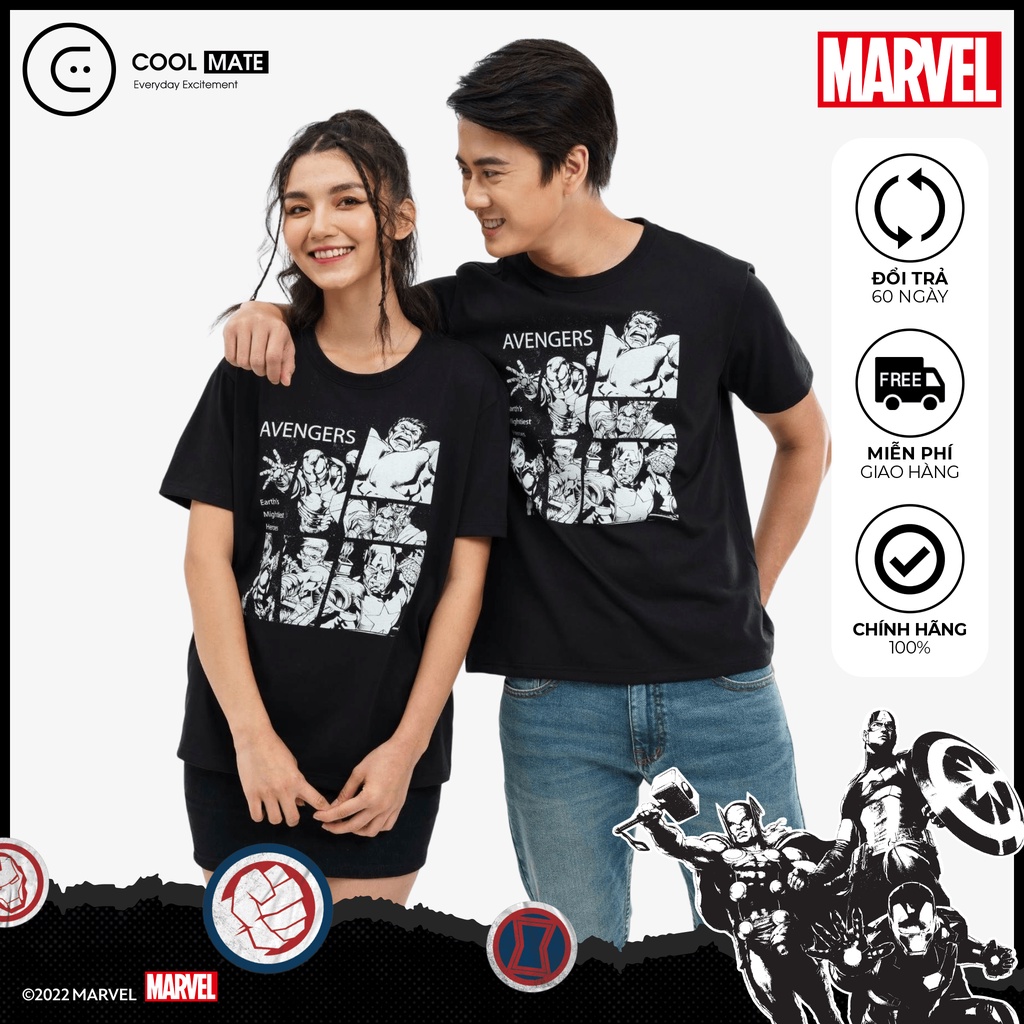 Áo thun Marvel Graphics Avengers - thương hiệu Coolmate LP