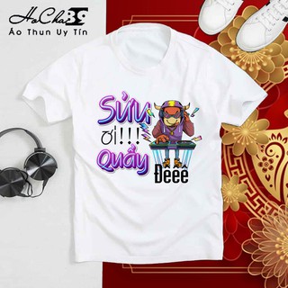 Áo Phông TẾT TÂN SỬU 2021 - HoCha89 - May Dây Cổ Móc Xích Cao Cấp (Có Hình Thật)