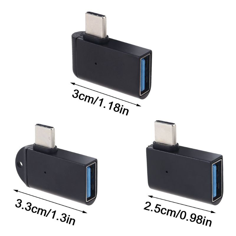 PC 90 DEGREE Đầu Chuyển Đổi Từ Cổng Type C Sang Usb 3.0 90 Độ Tiện Dụng