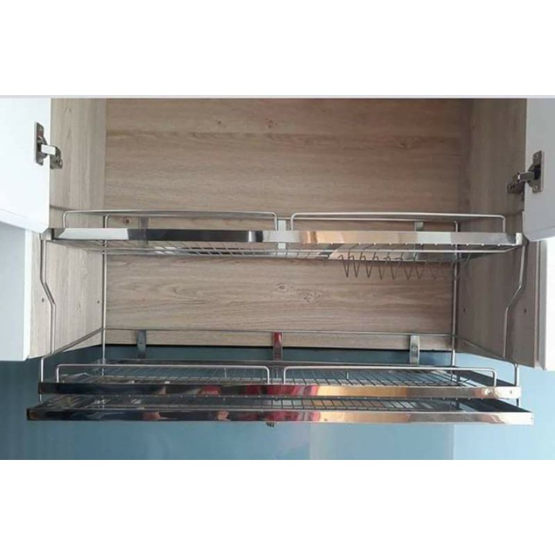 kệ úp chén dĩa 1 ngăn inox 304 đặc