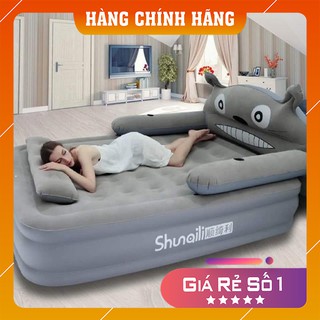 Giường hơi hình thú, đệm hơi hình thú 3 tầng cao cấp tặng kèm bơm điện