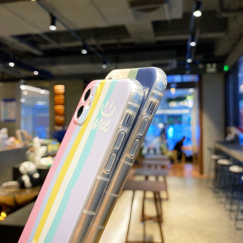 Ốp Lưng Silicone Họa Tiết Mặt Cười Cầu Vồng Thời Trang Cho Oppo Reno 5f 4f 5pro 4z 2f 11 F9Pro | BigBuy360 - bigbuy360.vn