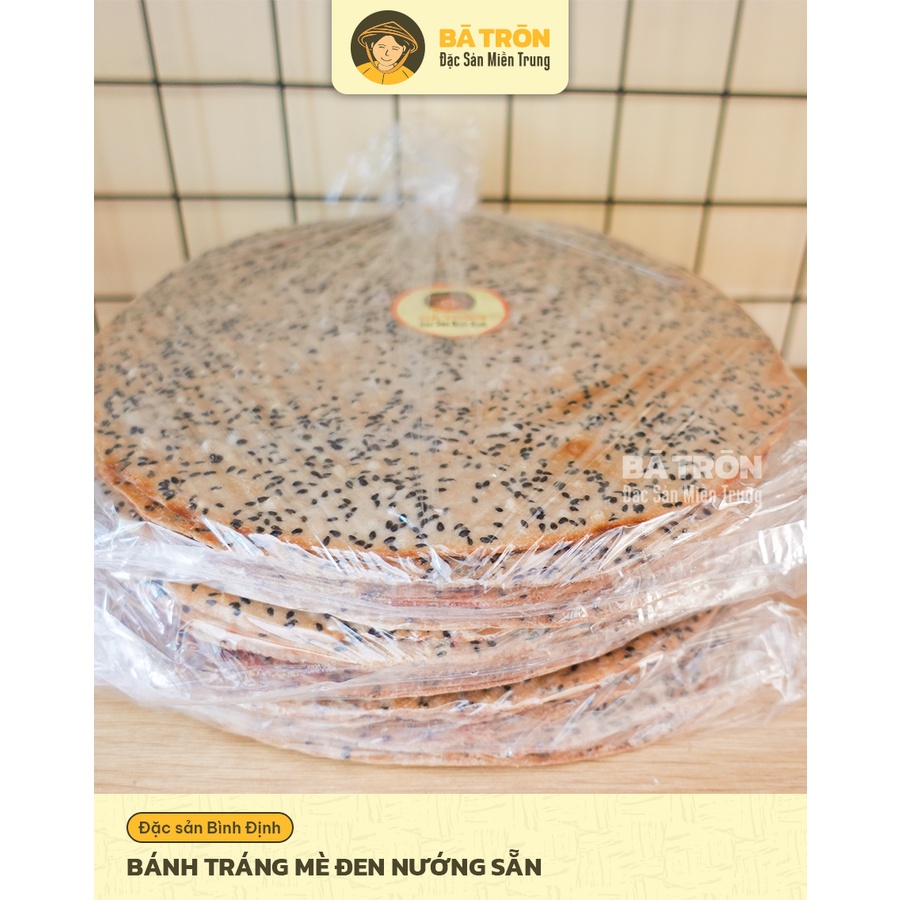 [NGUYÊN GỐC BÌNH ĐỊNH]_Bánh Tráng Mè Đen Nướng Sẵn_GIÒN THƠM MÈ