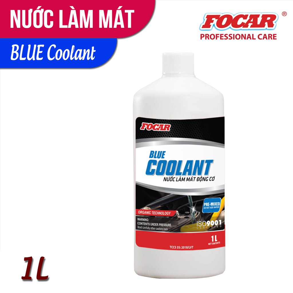 Nước làm mát động cơ màu xanh Blue Coolant Focar 1L