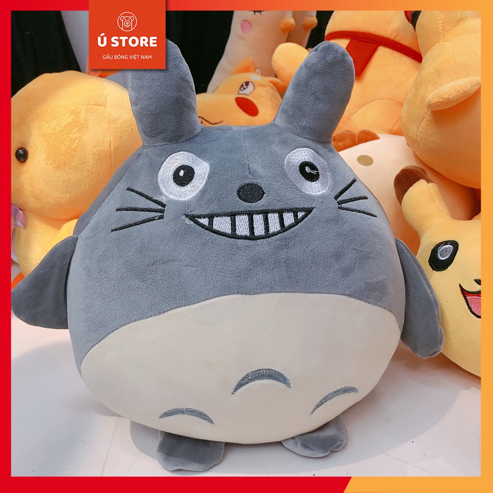 Gấu bông totoro mặt cười size 40cm, Gối ôm totoro mặt cười