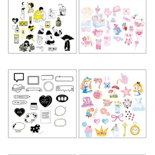 Set 45 hình dán sticker trang trí
