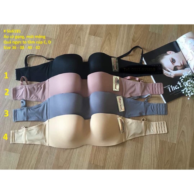 (6181) áo ngực áo lót bigsize chống tụt bỏ dây vai