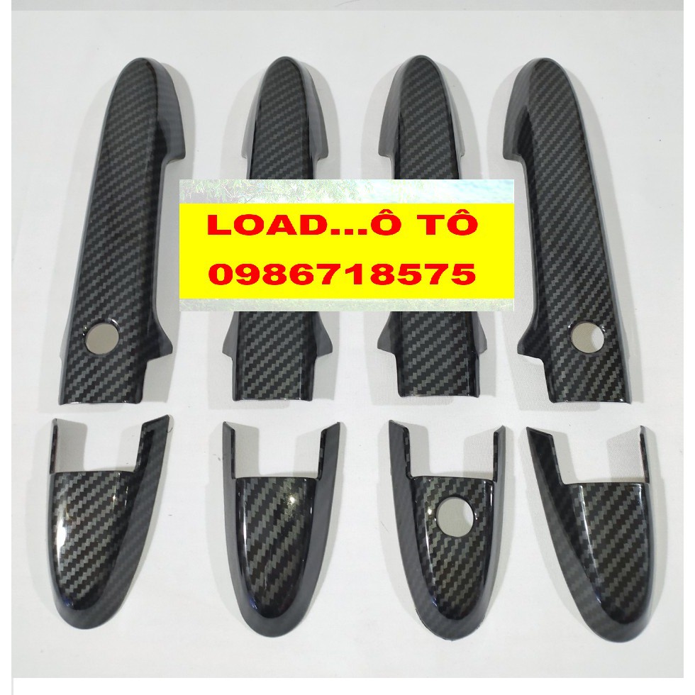 Ốp Tay Nắm Cửa Honda City 2022-2018 Vân Carbon