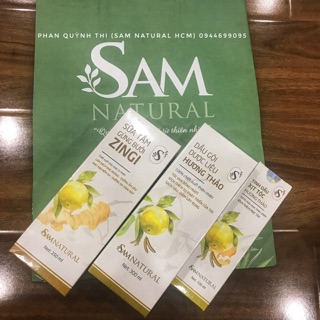 Combo Dầu gội sữa tắm Sam Natural