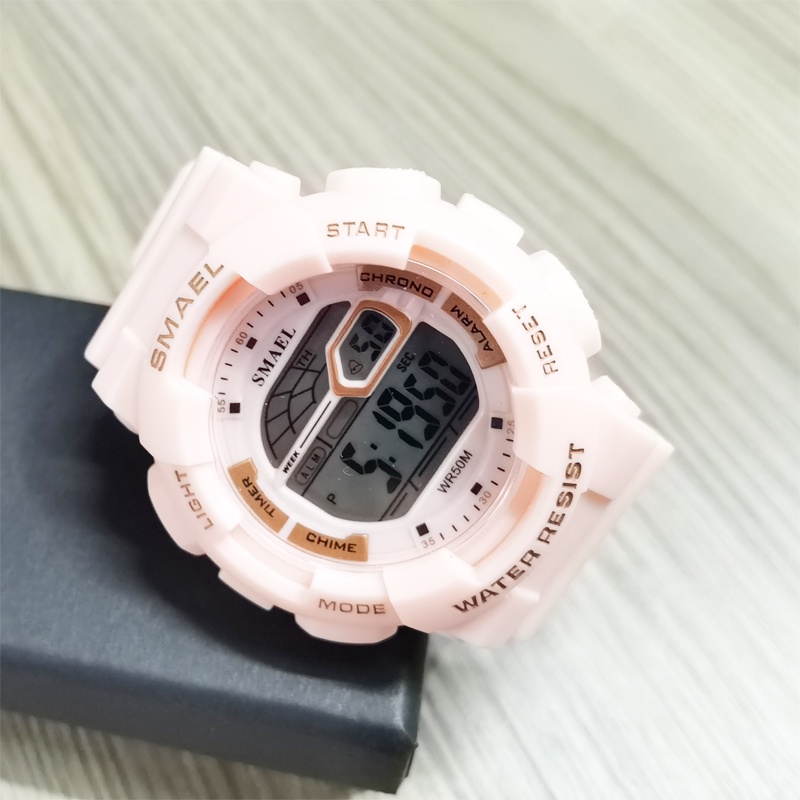 Đồng hồ nữ và nam SMAEL  điện tử mẫu thể thao đầy đủ các chức năng | BigBuy360 - bigbuy360.vn
