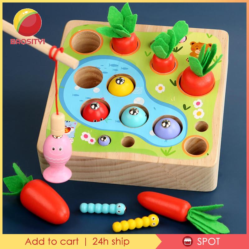 Baosity1] Củ Cà Rốt Đồ Chơi Montessori Cho Bé 1 2 3 Tuổi