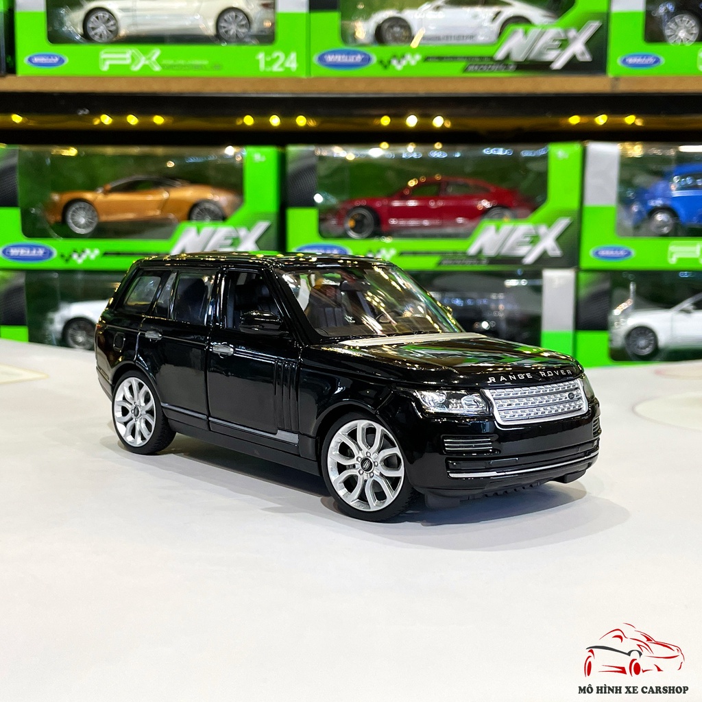 Mô hình xe ô tô Range Rover Land Rover hãng Rastar tỉ lệ 1:24 màu đen