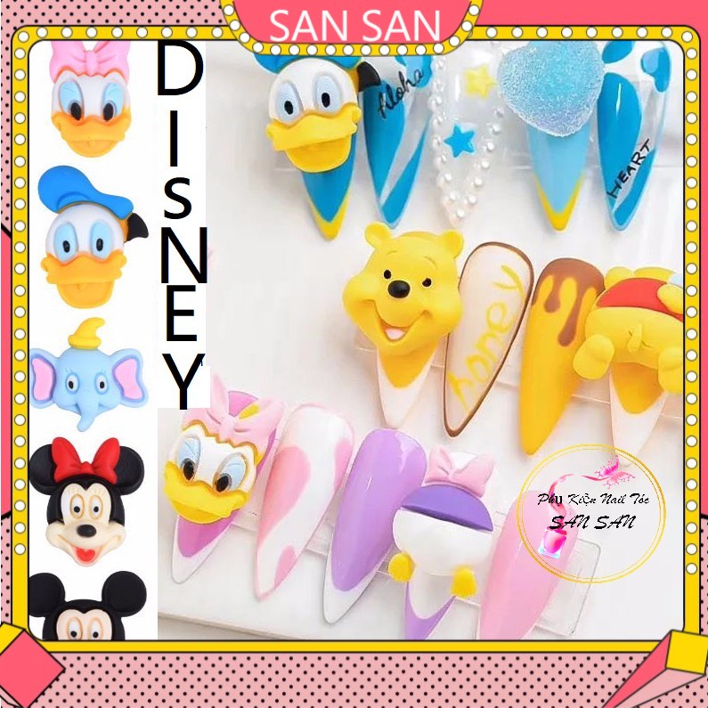 Disney 3D Trang Trí Móng (Set Đầu và Thân)