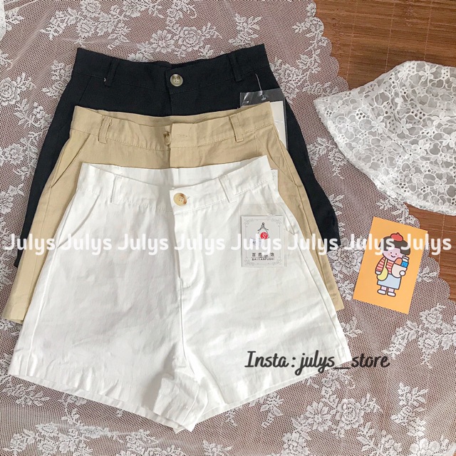 Quần short kaki 3 màu (ảnh thật shop chụp)