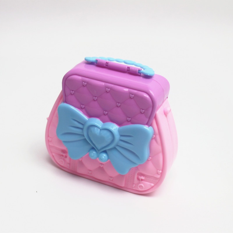 Phụ kiện búp bê túi xách nơ màu tím hồng cho búp bê barbie ANDATOY AD924