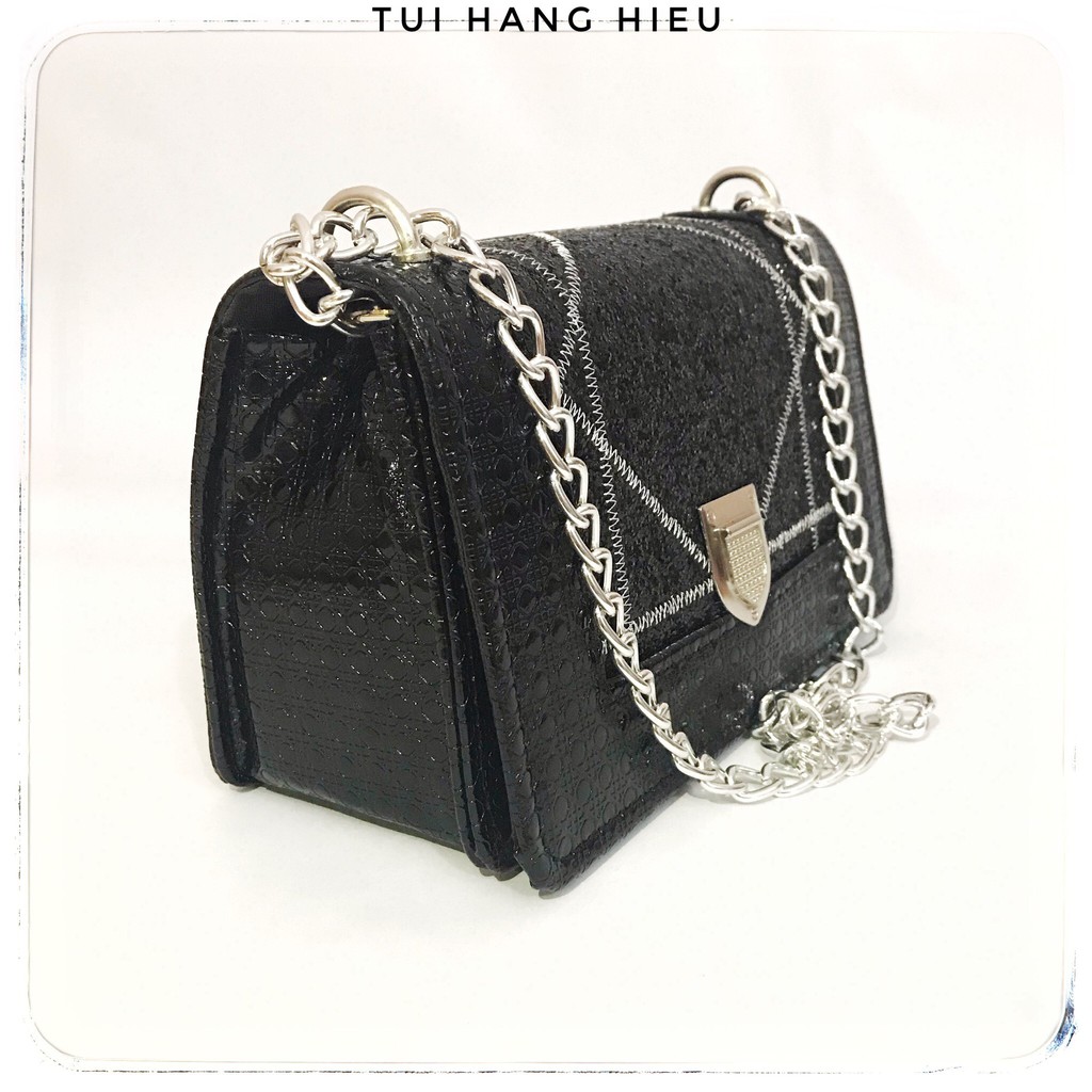 Túi Đeo Chéo ❤️ FREESHIP ❤️ Nữ Da Pu Tay Cao Cấp - Đính Kim Tuyến Tỉ Mỉ