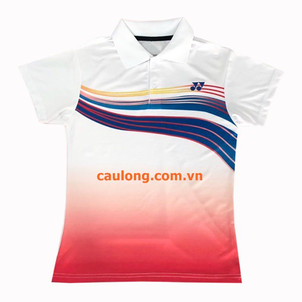 Áo Cầu Lông Nam Nữ Cổ Bâu Yonex 7917 Màu Trắng