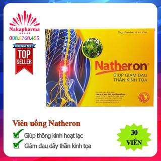 ✅ Viên uống Natheron | Giúp hoạt huyết, thông kinh hoạt lạc, giảm đau dây thần kinh tọa, đau cột sống