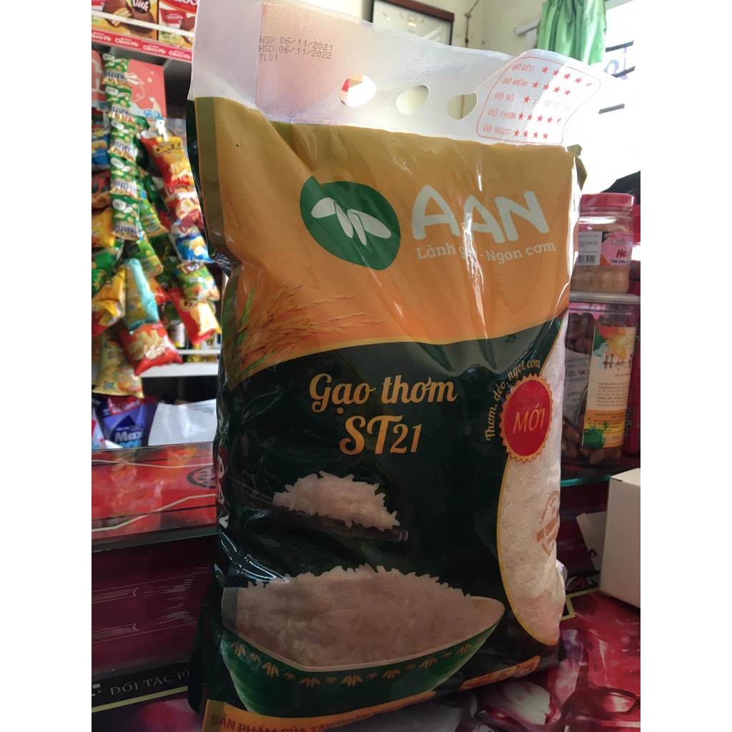 Gạo thơm st21 AAN túi 5kg