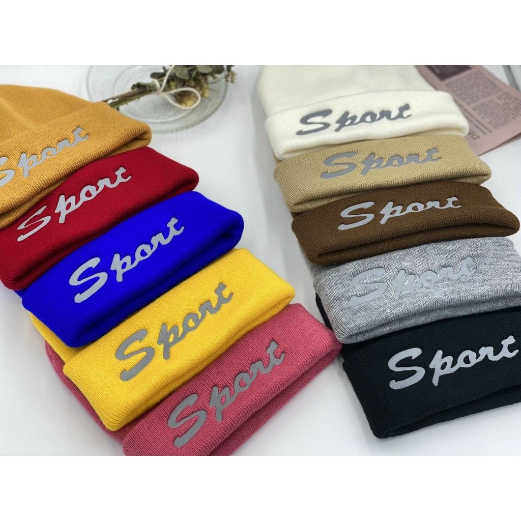 Mũ len sport nữ chất đẹp giá rẻ