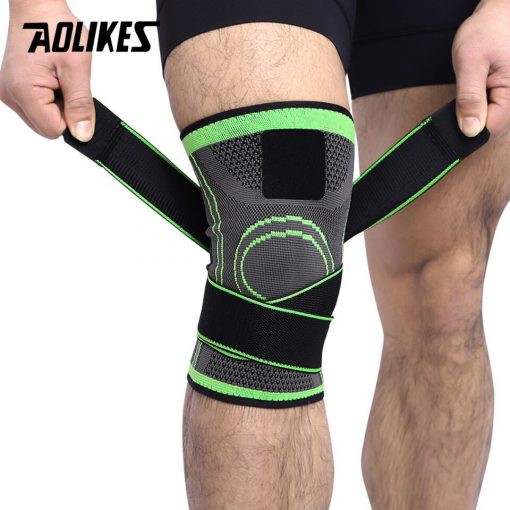 Bó gối có đai cuốn bảo vệ đầu gối thoáng khí đai quấn Aolikes AL7720 tập gym đạp xe bóng rổ