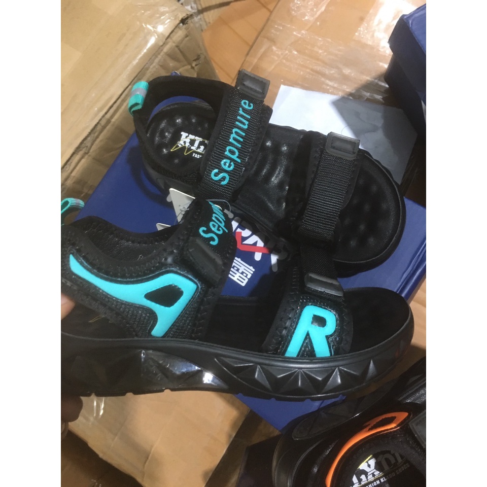 sandal cho bé - dép quai hậu bé trai, bé gái hàng nội địa khâu đế siêu đẹp, bền chữ R 6608 ( có video &amp; ảnh thật)