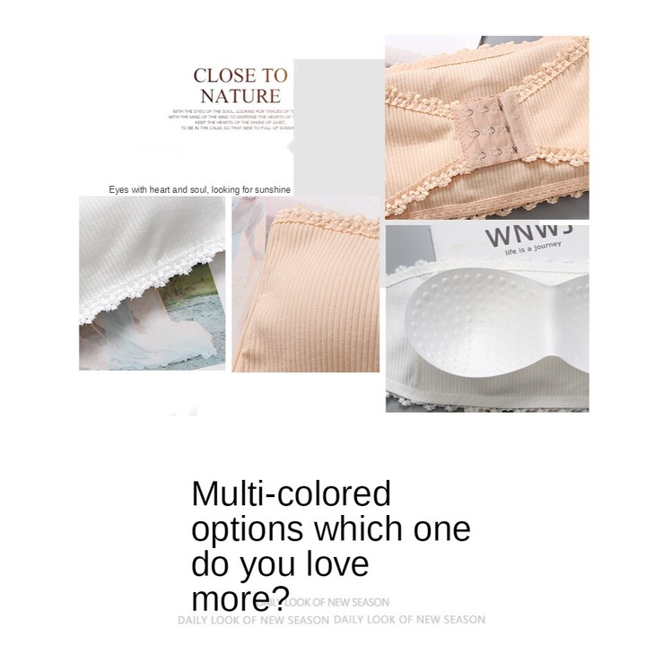 Áo Lót Ren Không Dây Có Mút Đệm Quyến Rũ Dành Cho Nữ