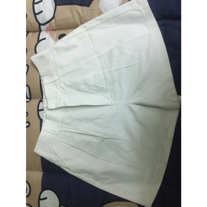 Quần Short Nữ Ống Rộng Kaki Basic, Quần Đùi Kaki Nữ Cạp Chun Sau
