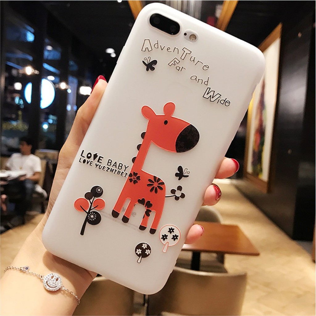 [ IPHONE ] Ốp Voi Và Hươu Cao Cổ - Ốp SIlicon - B071 | BigBuy360 - bigbuy360.vn