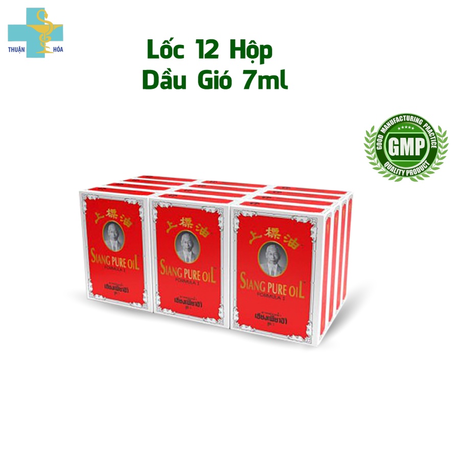 Dầu Xoa Bóp Ông Già THUẬN HÓA Nhập Khẩu Thái Lan Giúp Giữ Ấm Thân Thể Khi Bị Nhiễm Lạnh 7ML Loại I Lốc 12 Chai