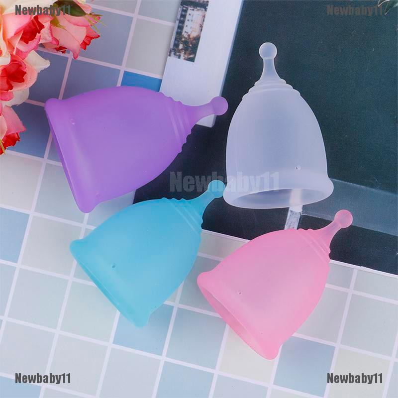 [COD Newb] Cốc Nguyệt San Bằng Silicon Mềm Cấp Y Tế Hình Mặt Trăng Cho Nữ period Vệ Sinh