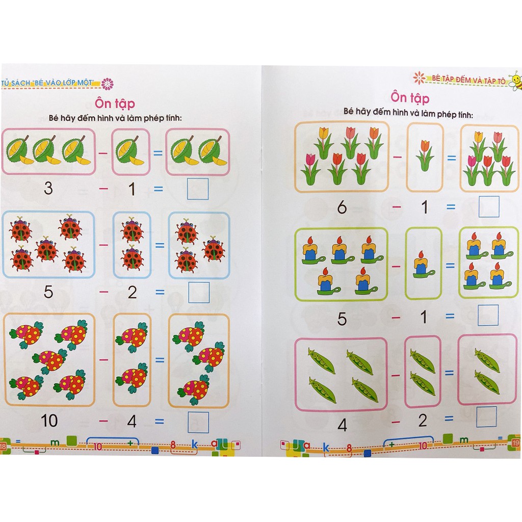 Sách: Chuẩn Bị Cho Bé Vào Lớp 1 -Túi 8 Cuốn