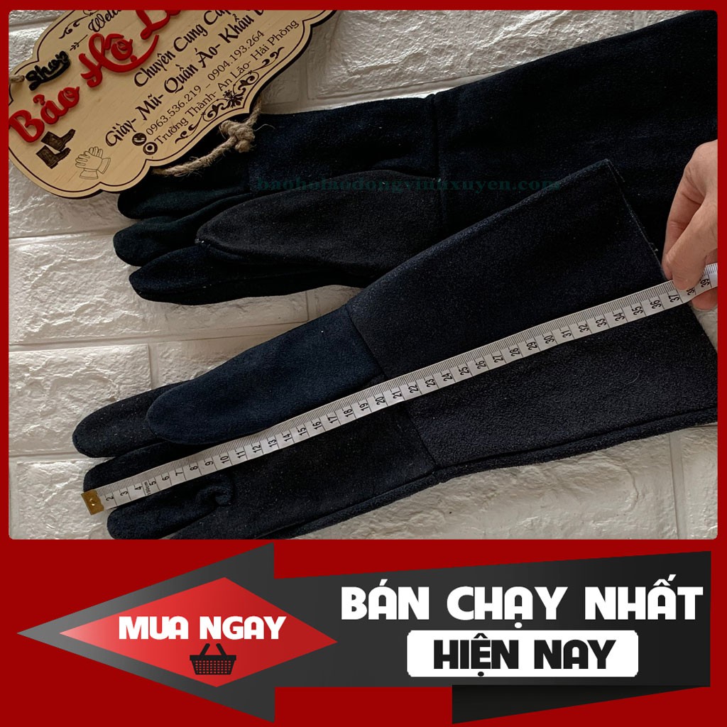 Găng Tay Da Hàn Chuyên Dụng Cho Thợ Hàn Thợ Cơ Khí Loại Đẹp Chịu Nhiệt Chống Cháy Tốt