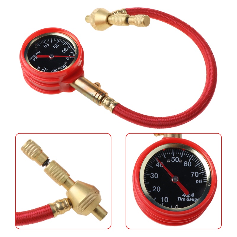Đồng Hồ Đo Áp Suất Lốp Xe Hơi / Xe Tải / Xe Máy Tiện Lợi