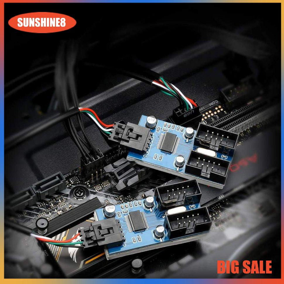 【SUN】Mainboard USB 9-pin Một trong hai cáp mở rộng USB 2.0 Bảng mạch