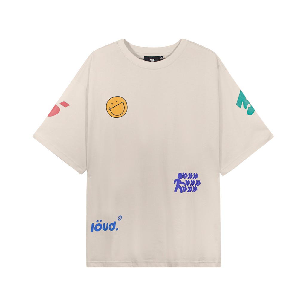 Áo thun LOUD Sticker Tee - Cream