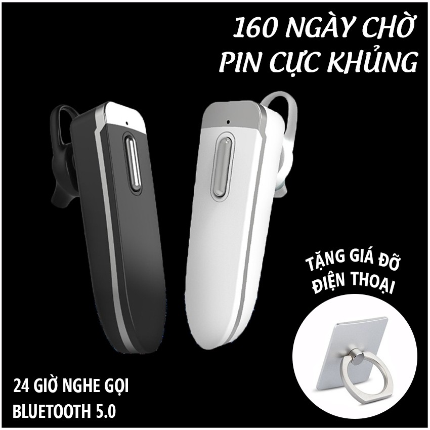 Tai nghe bluetooth, tai nghe không dây T17 phiên bản 2021, Chống nước, Pin 300mAh, Đàm thoại 32h, Nghe nhạc từ 24h