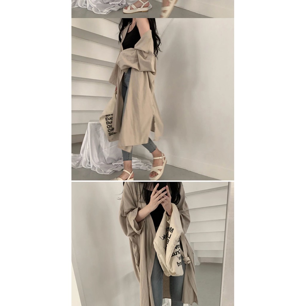 Áo khoác kiểu sơ mi tay dài dáng rộng phong cách Hàn Quốc thời trang dành cho nữ | BigBuy360 - bigbuy360.vn