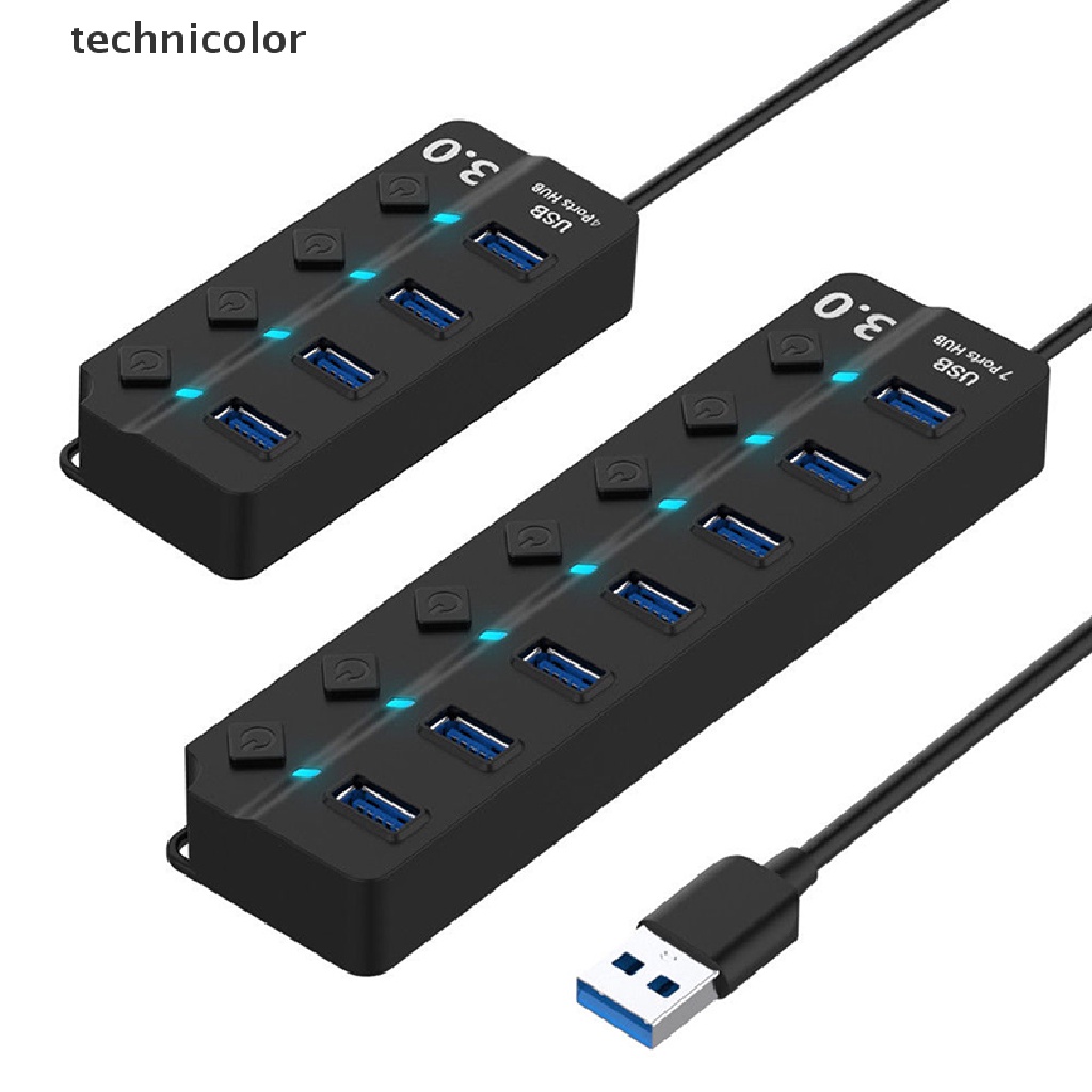 Bộ ChuyểN ĐổI NguồN ĐiệN Cao 4 / 7 CổNg USB 3.0 Hub 5Gbps Cho PC