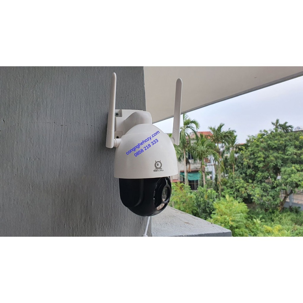 Camera WIFI V380 PRO 5.0Mpx C12 HD xoay 360 độ chống nước, đêm có màu, đàm thoại 2 chiều 2560*1920p