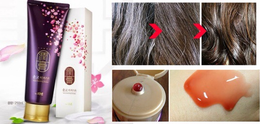 Dầu gội đầu YUNGO thảo dược, nhân sâm làm mượt, giảm rụng tóc 2 in 1 LG Hàn Quốc