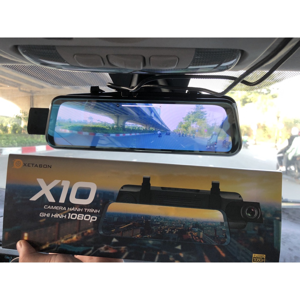 Cam Hành Trình Kẹp Gương X10 full màn 10inh CAO CẤP [ Bảo Hành 12 tháng ] | BigBuy360 - bigbuy360.vn